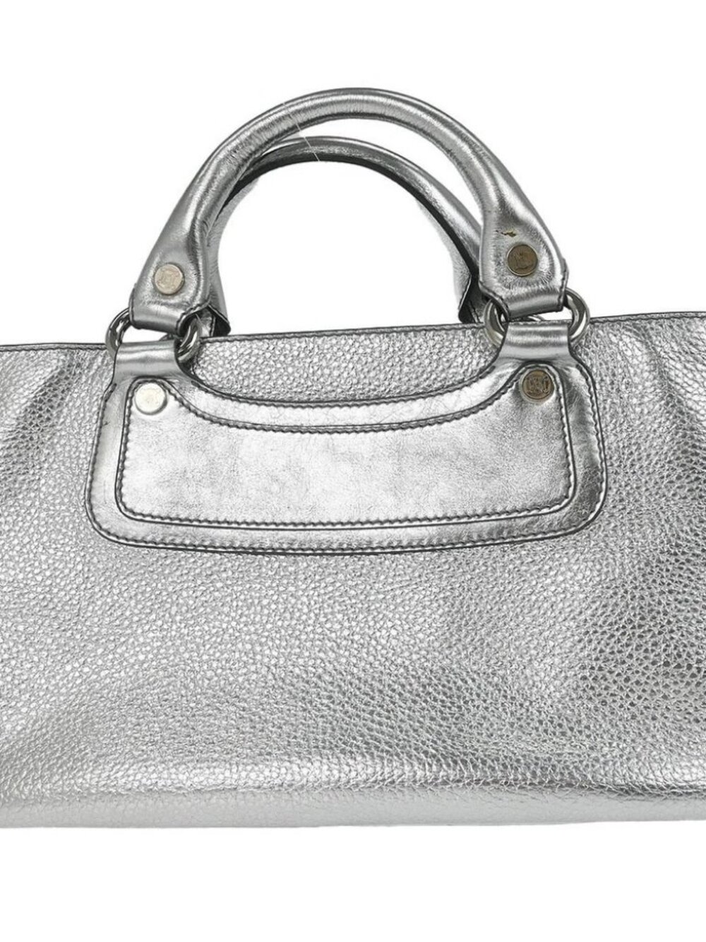 Celine Metallic Silver Leather Boogie Bag Handbag WC-BB-0038 146231 - Picture 2 of 10